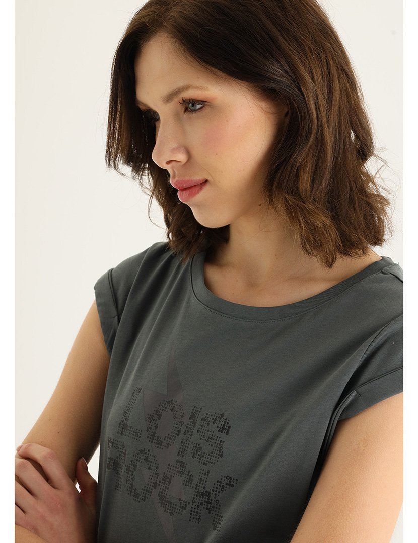 Top Regata Senhora Cinzento