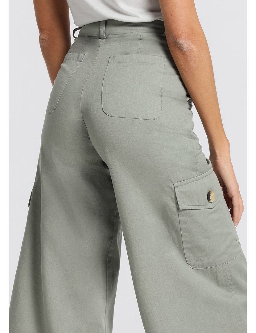 Calças Cargo Senhora Verde