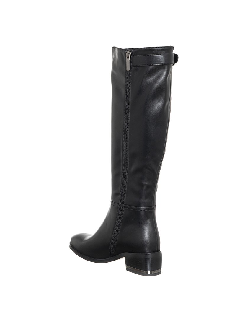Botas Cano Alto com Salto Senhora Preto