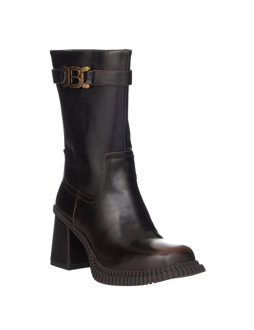Botas com Salto Senhora Castanho
