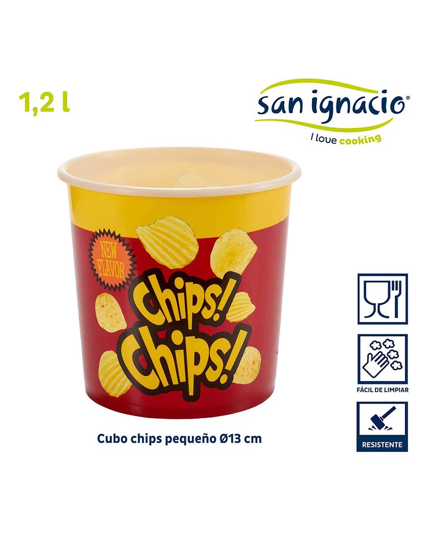 Balde redondo de batata frita coleção Leknes