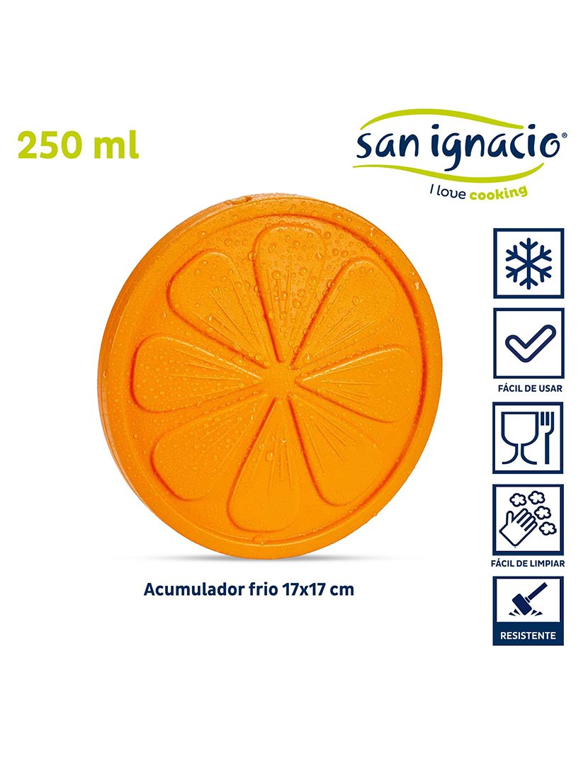 Acumulador de frio Laranja coleção Leknes