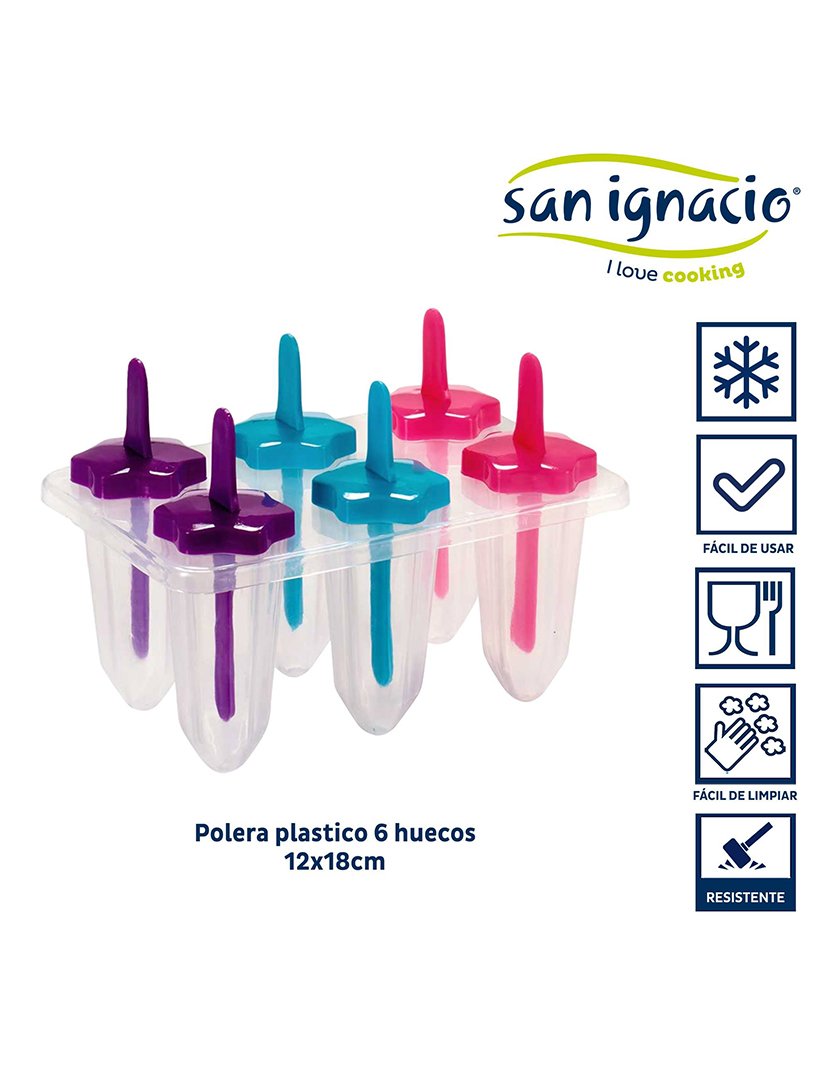 Formas para Gelados 6 em formato de flor coleção Leknes