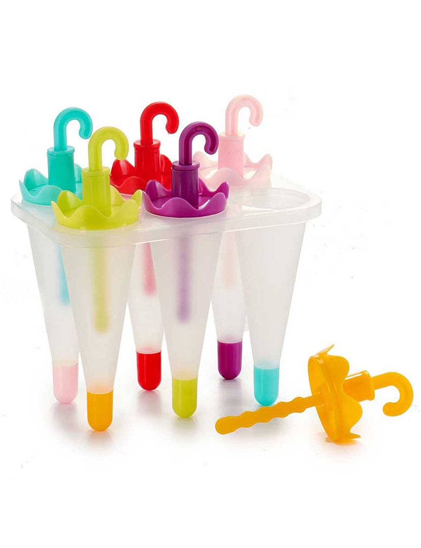 Formas para Gelados 6 em formato de guarda-chuva coleção Leknes