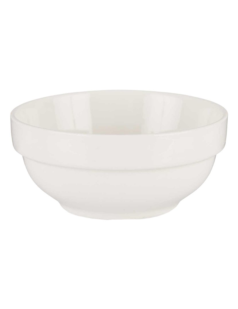 Conjunto de 6 tigelas de aperitivo porcelana branca coleção Vessia