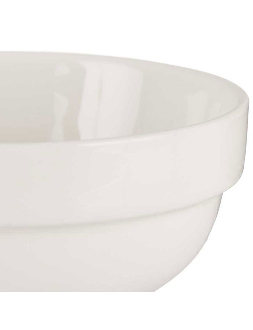 Conjunto de 6 tigelas de aperitivo porcelana branca coleção Vessia