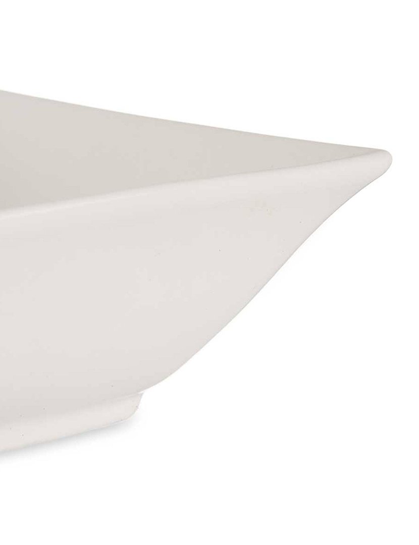 Conjunto de 6 tigelas porcelana branca coleção Vessia