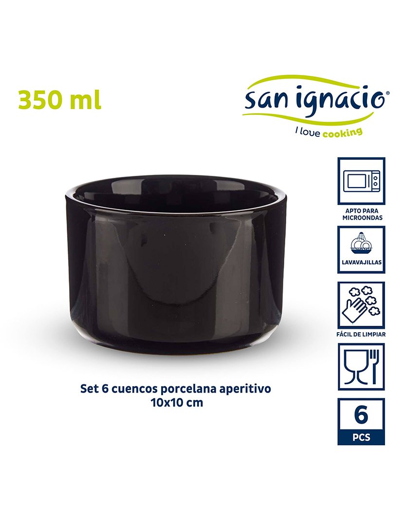 Conjunto de 6 tigelas redondas 350ml coleção Vessia