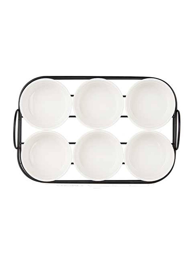 Conjunto de 6 peças para aperitivos  coleção Vessia