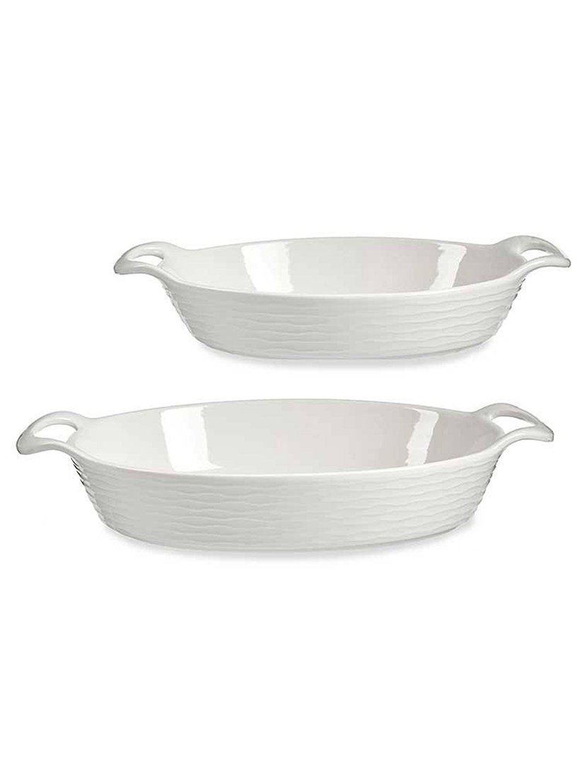 Conjunto de 2 bandejas ovais coleção Vessia