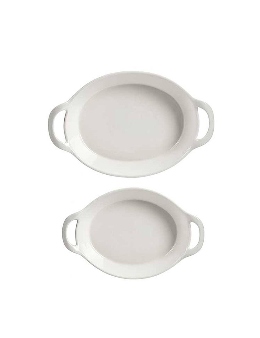Conjunto de 2 bandejas ovais coleção Vessia