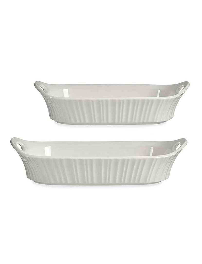 Conjunto de 2 bandejas retangulares coleção Vessia