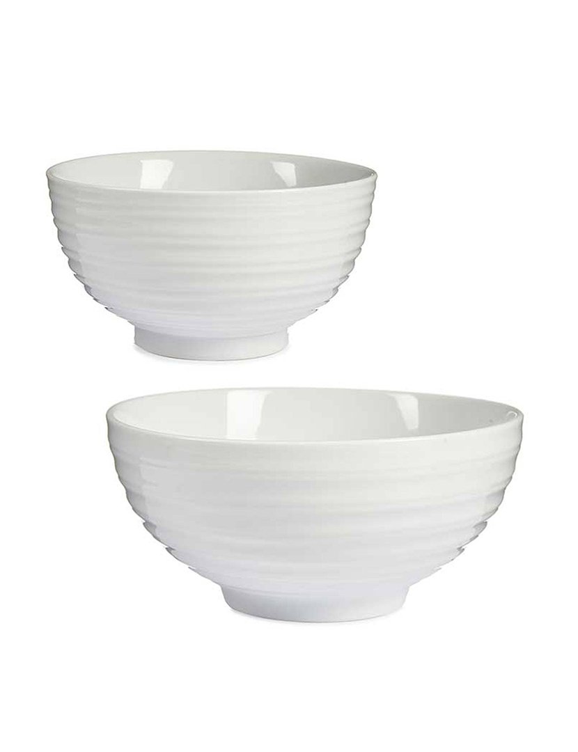 Conjunto de tigelas brancas coleção Vessia