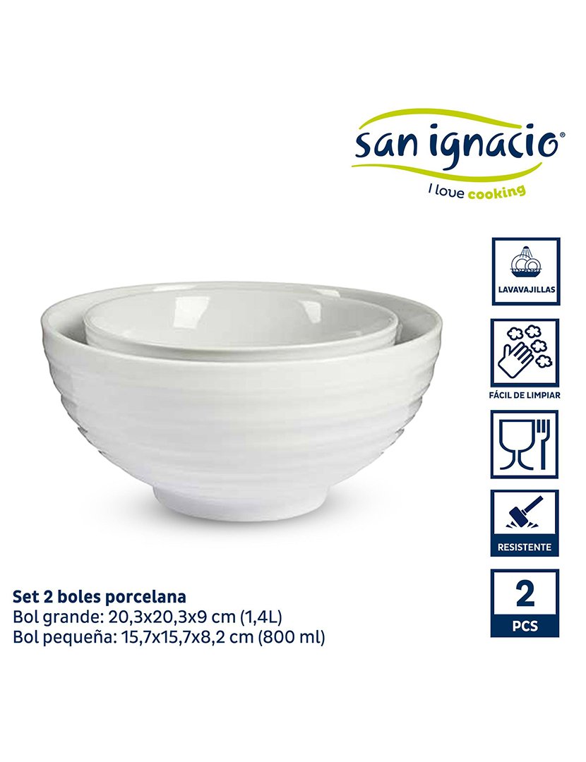 Conjunto de tigelas brancas coleção Vessia