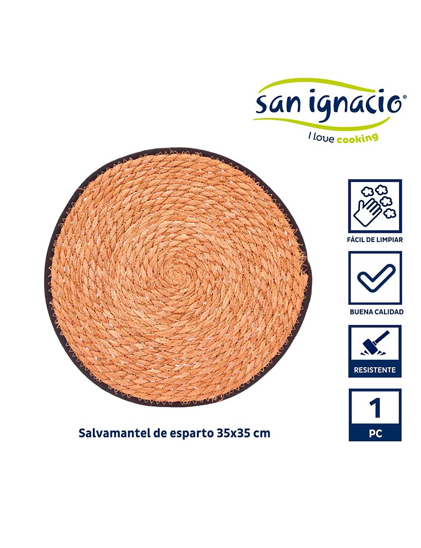 Salvamantel com borda de tecido preto 35cm coleção Kinvara