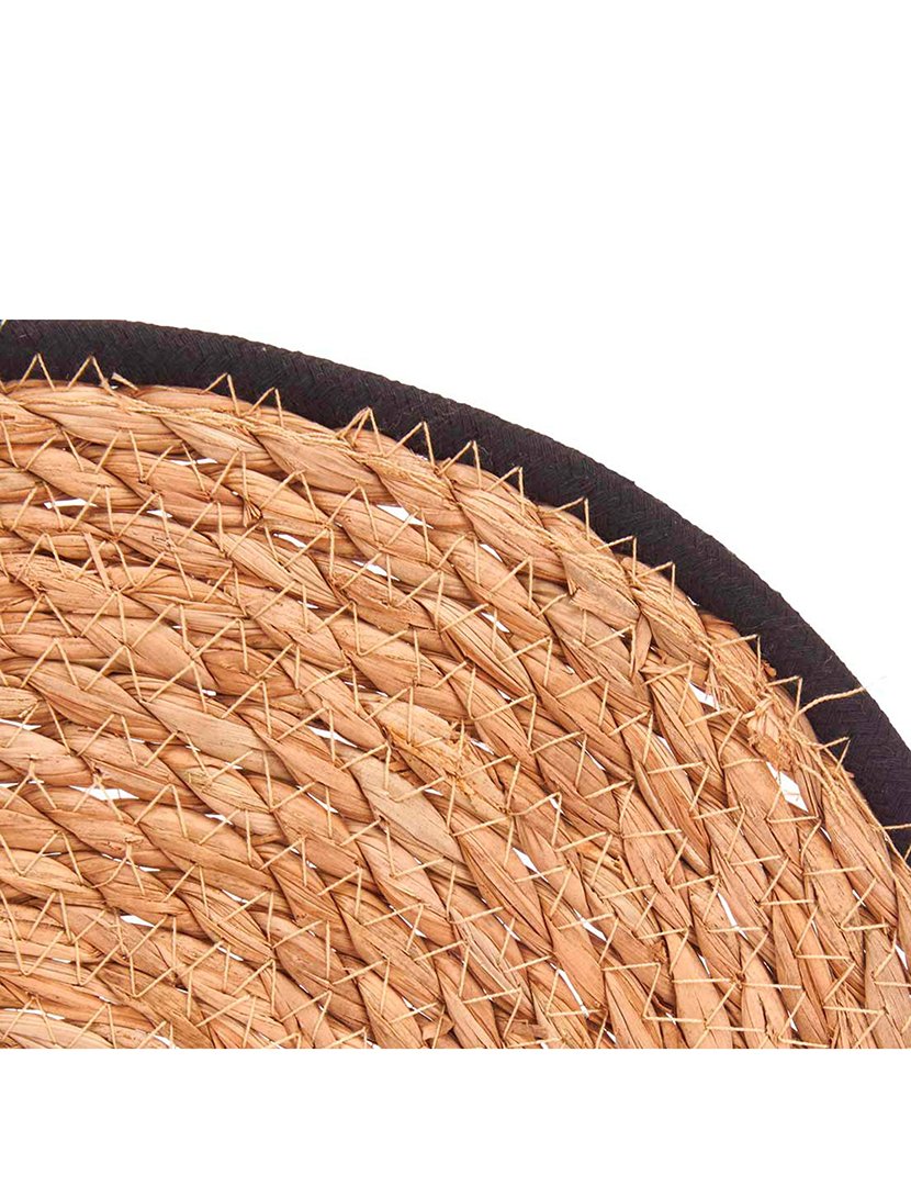 Salvamantel com borda de tecido preto 35cm coleção Kinvara