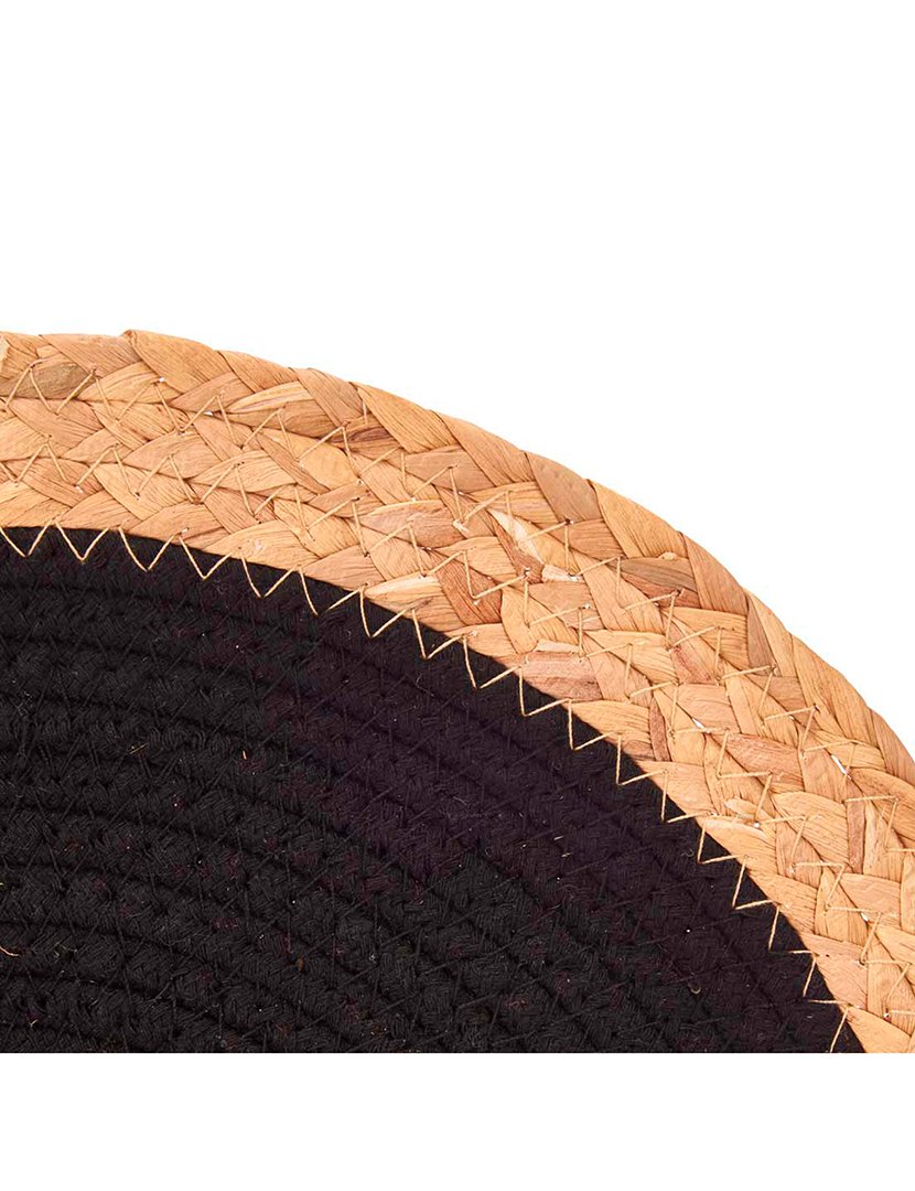 Salvamantel em espiral preto conj. 3 peças coleção Kinvara