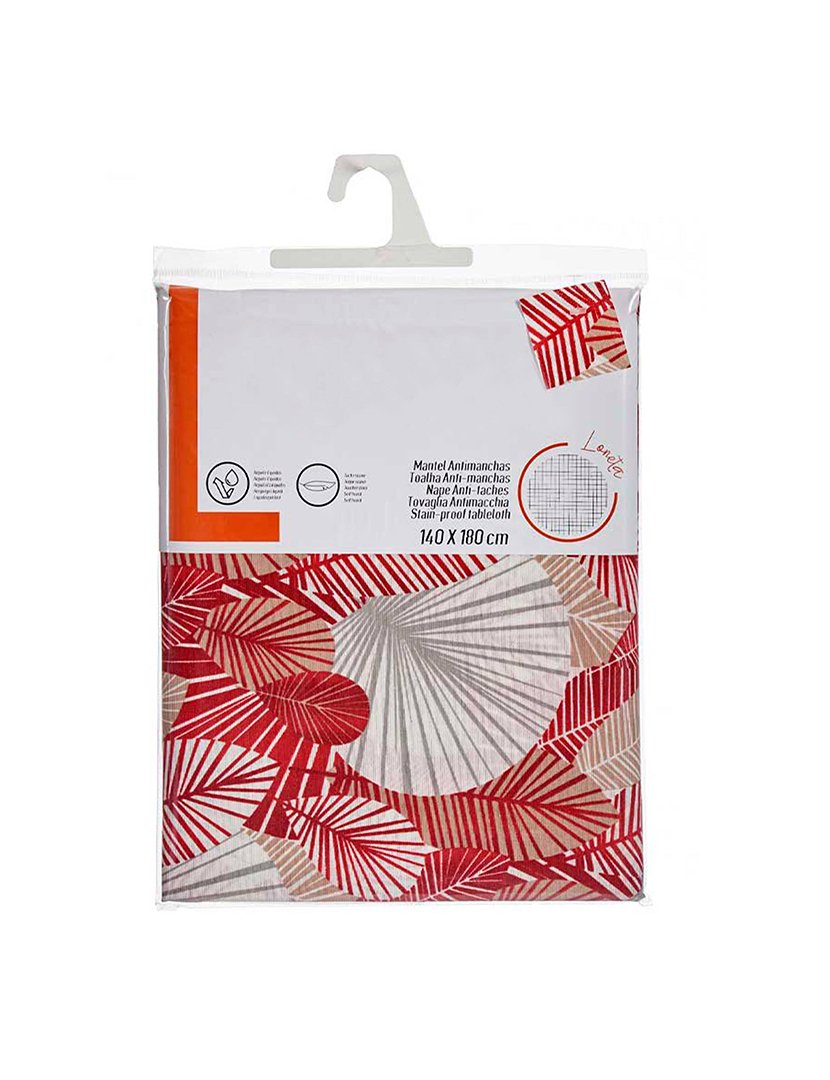 Toalha de mesa 140x180cm estampa de folhas coleção Kinvara