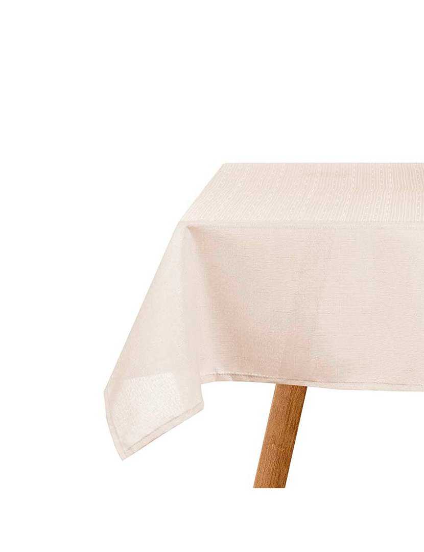 Toalha de mesa  140x180cm pérola coleção Kinvara