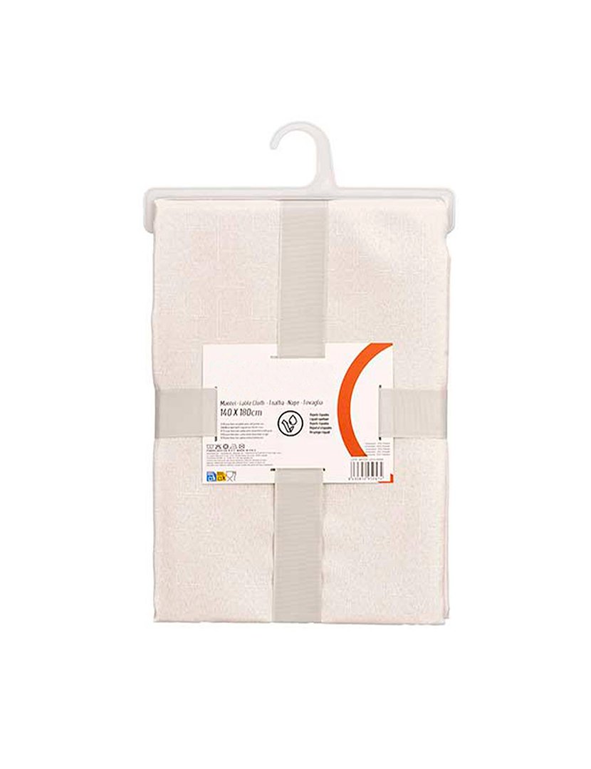 Toalha de mesa  140x180cm pérola coleção Kinvara