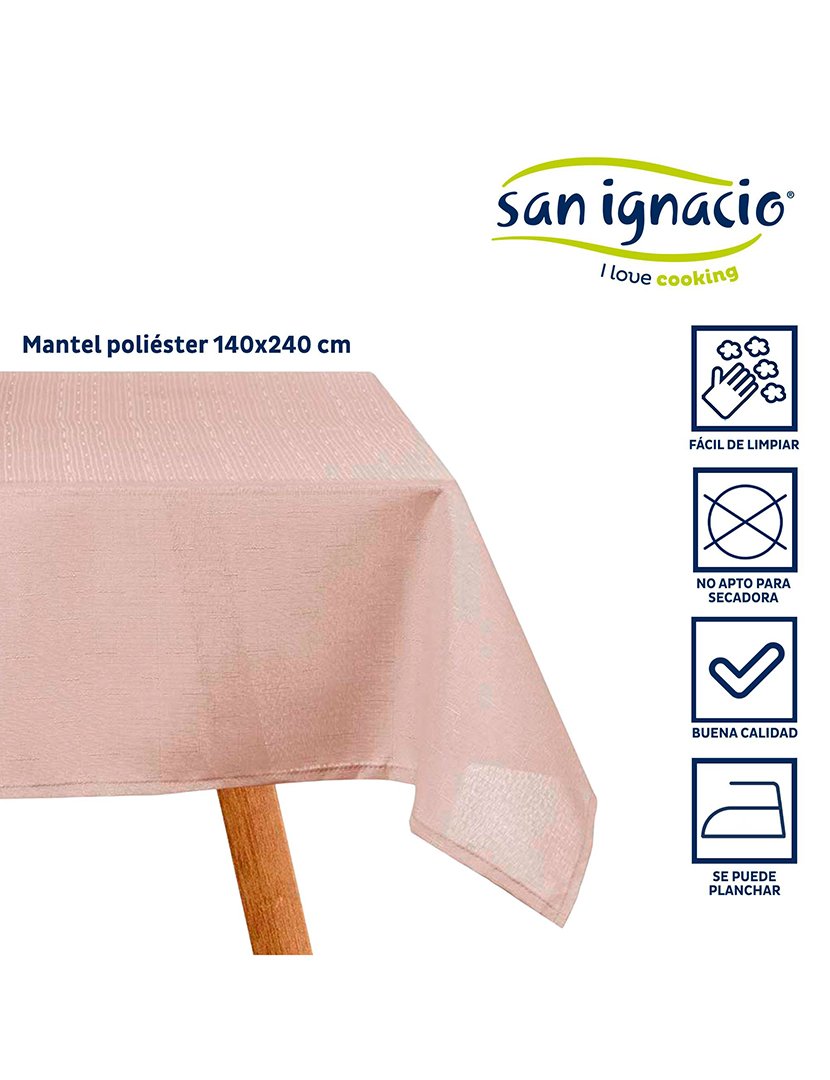 Toalha de mesa  140x240cm pérola coleção Kinvara