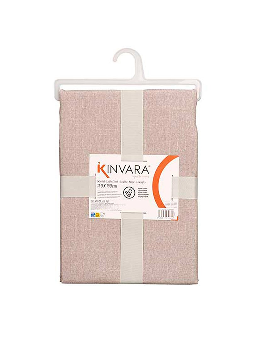 Toalha de mesa 140x140cm cinza claro coleção Kinvara