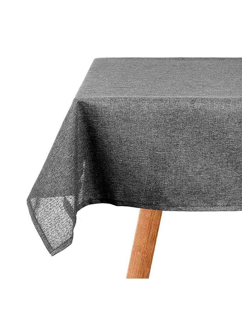 Toalha de mesa  140x140cm cinza escuro coleção Kinvara