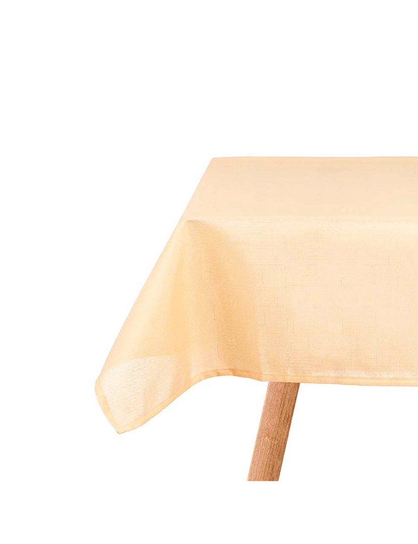 Toalha de mesa 140x140cm bege coleção Kinvara