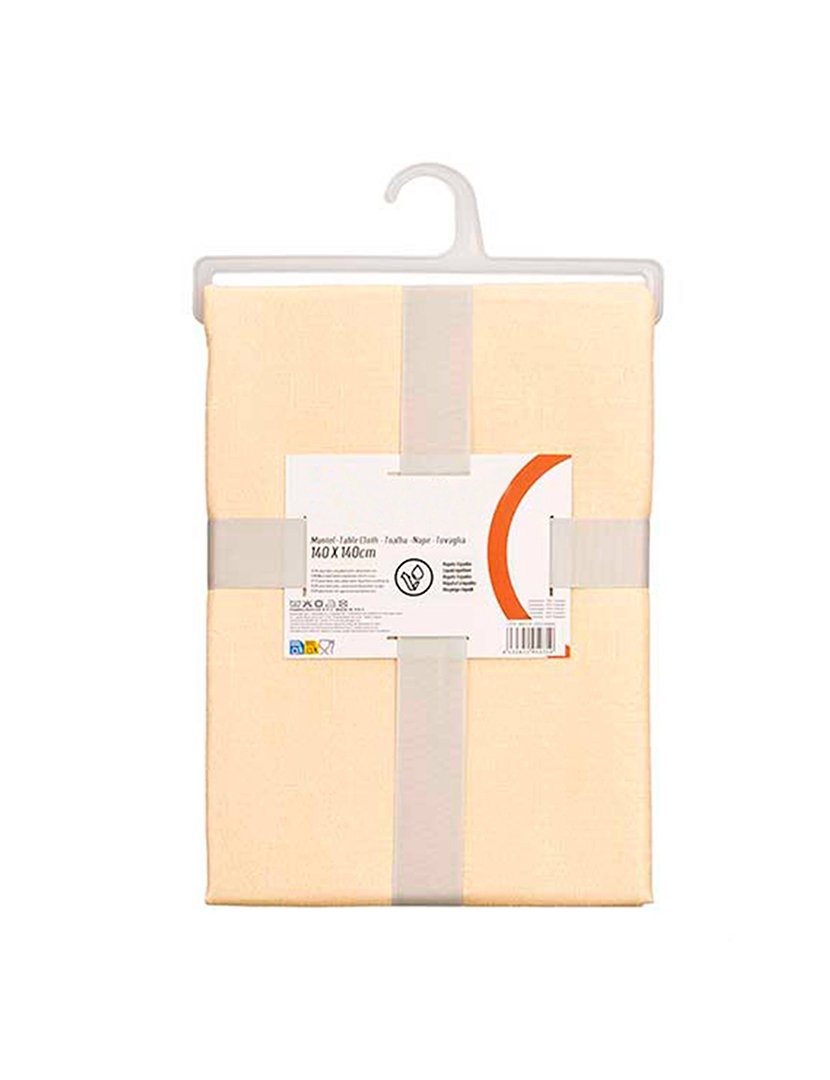 Toalha de mesa 140x140cm bege coleção Kinvara