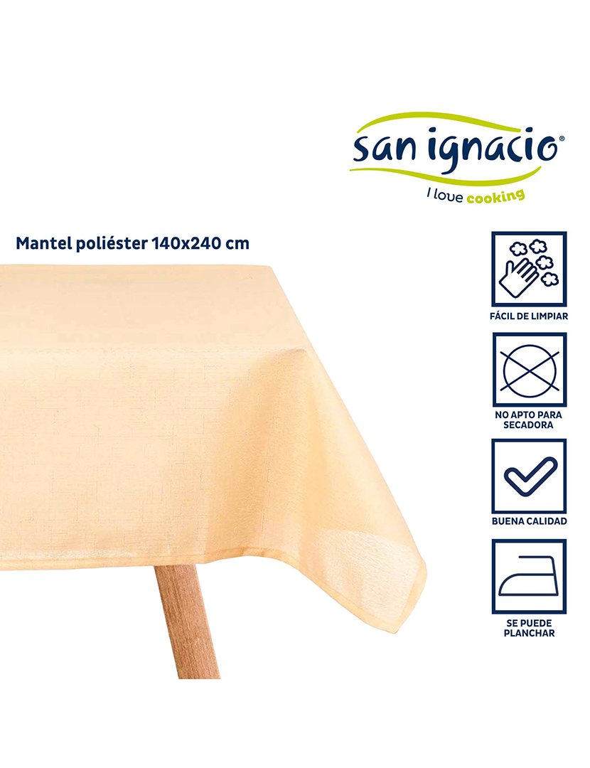 Toalha de mesa  140x240cm bege coleção Kinvara