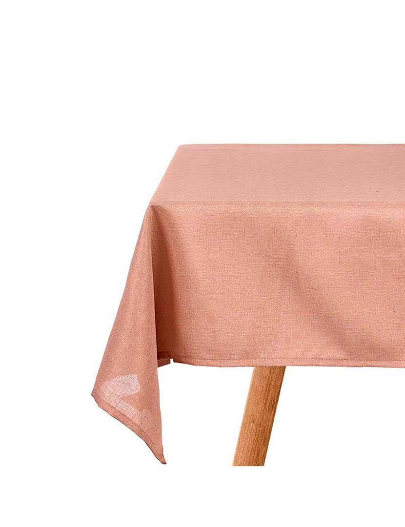 Toalha de mesa 140x180cm rosa claro coleção Kinvara