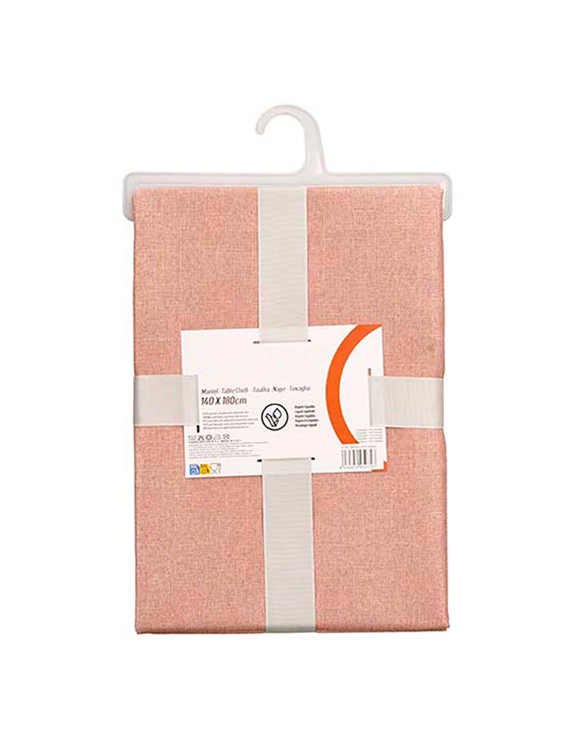 Toalha de mesa 140x180cm rosa claro coleção Kinvara