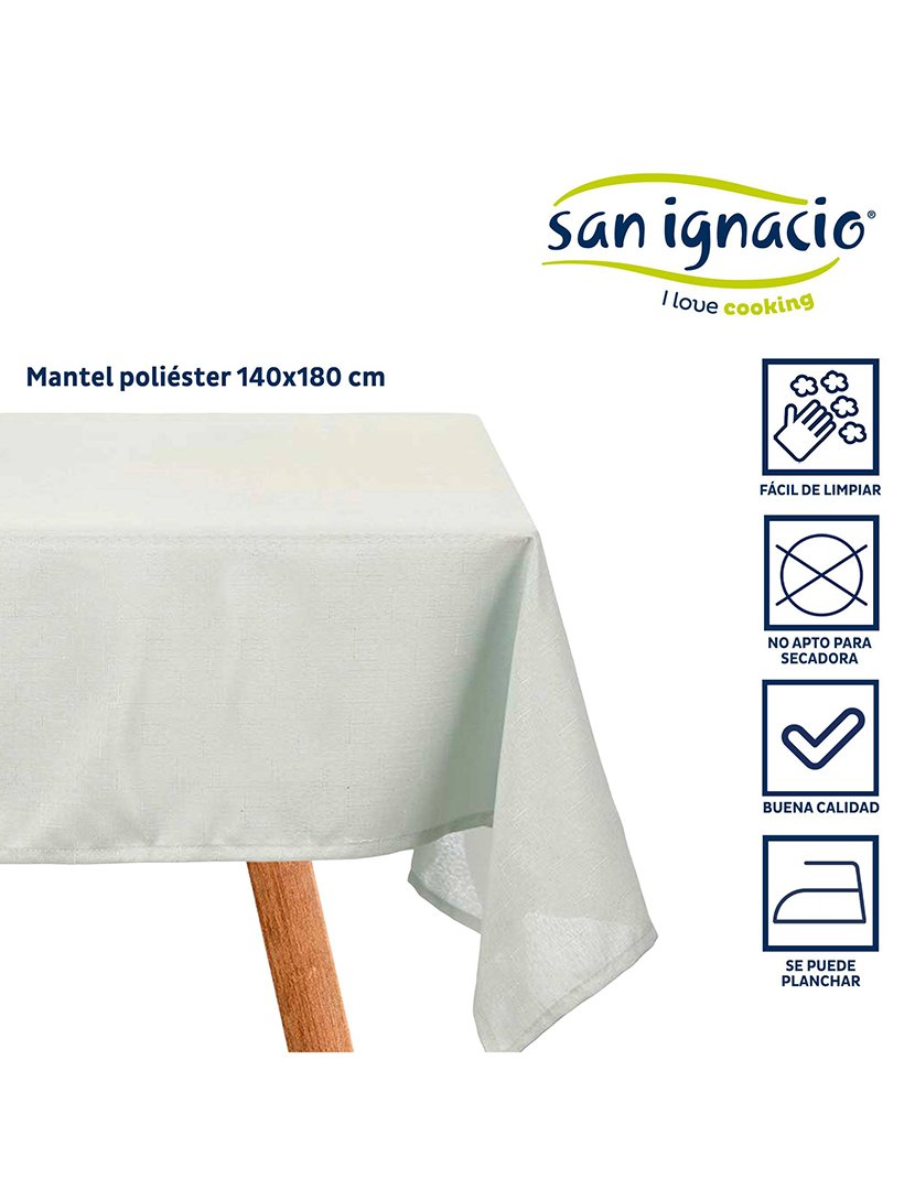Toalha de mesa 140x180cm verde claro coleção Kinvara