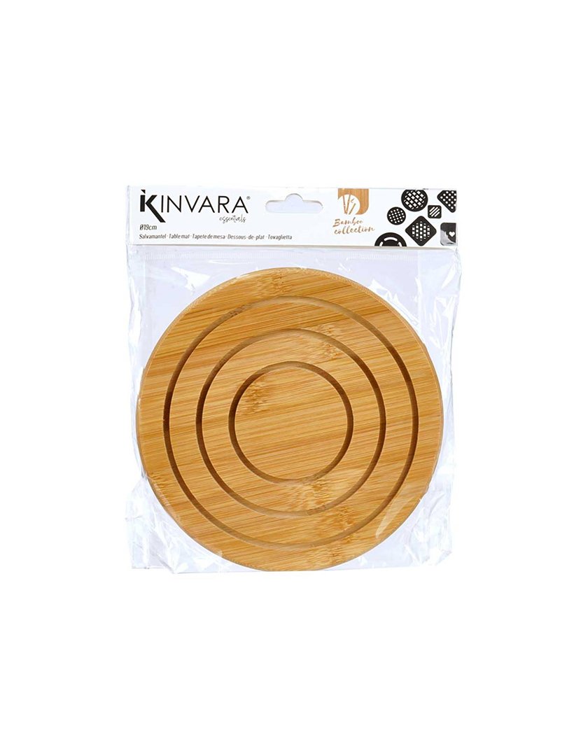 Tapete redondo de bambu coleção Kinvara