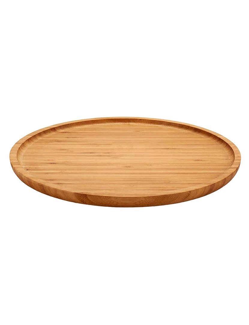 Tábua de aperitivos redonda grande de bambu coleção Kinvara