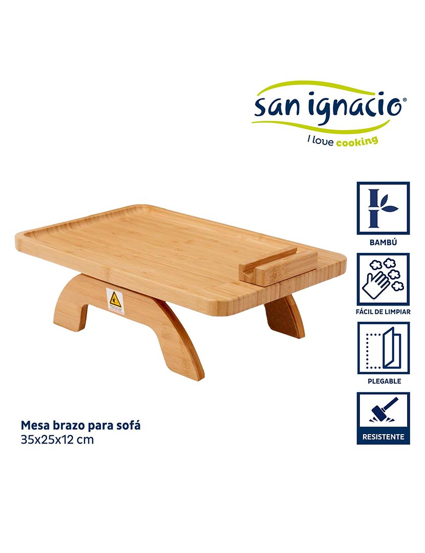 Mesa de apoio de bambu 35 cm coleção Kinvara