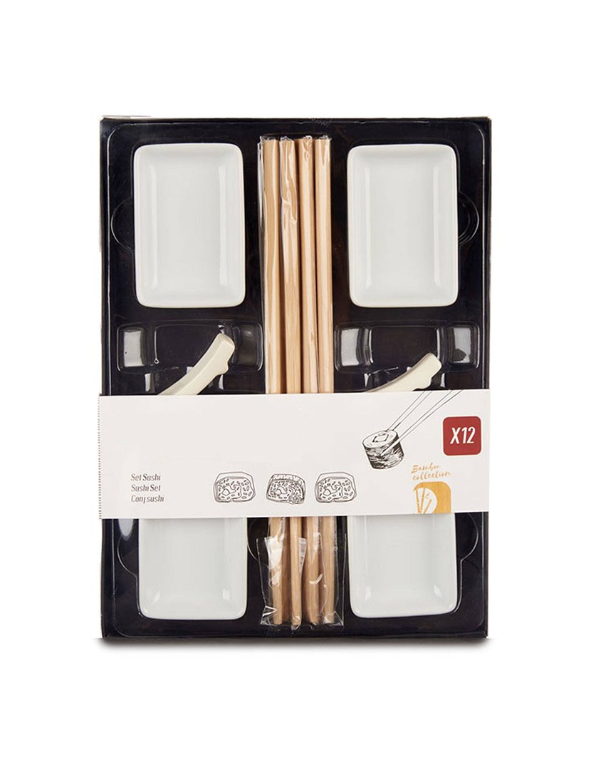 Conjunto de sushi 12 peças coleção Kinvara