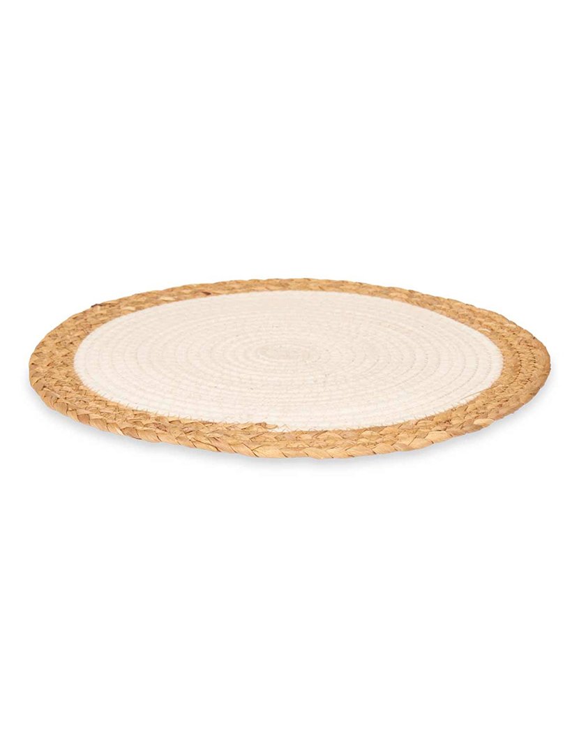 Salvamantel em tecido espiral branco coleção Kinvara