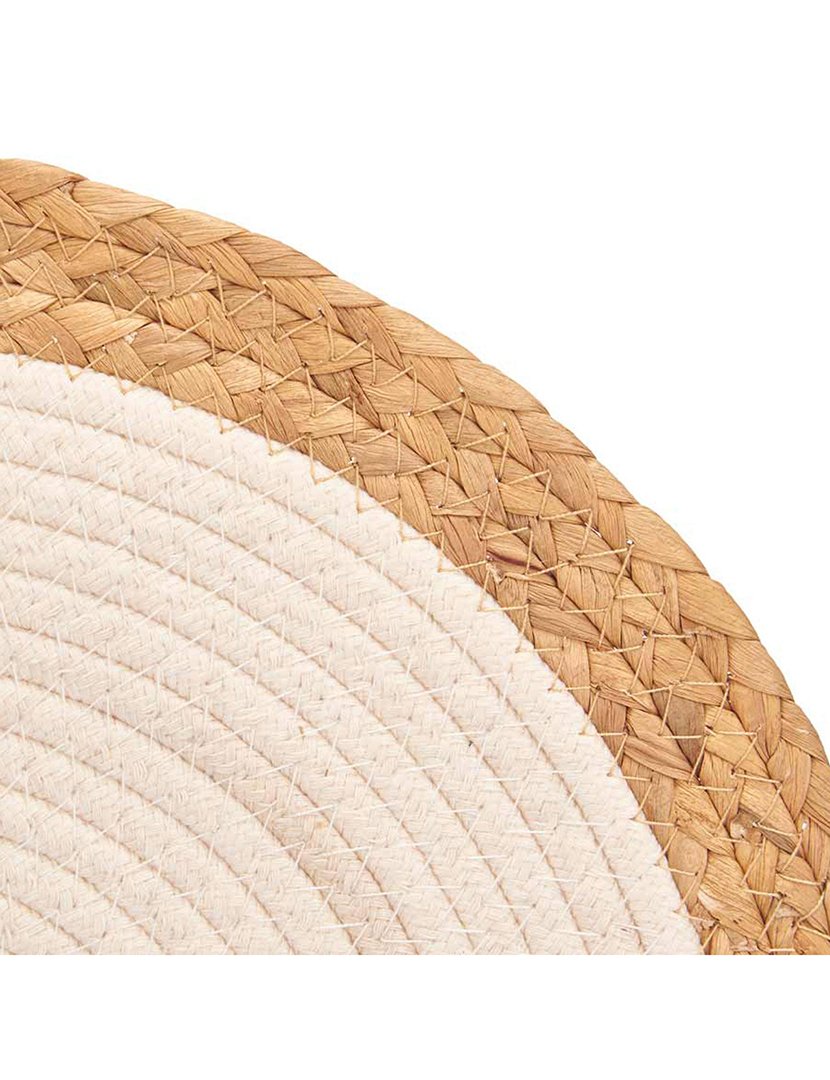 Salvamantel em tecido espiral branco coleção Kinvara