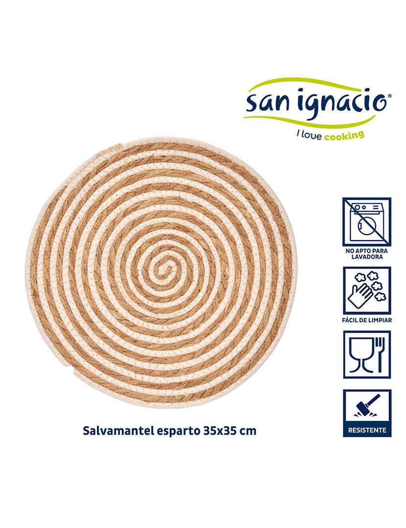 Salvamantel com centro em tecido branco conj. 3 peças coleção Kinvara