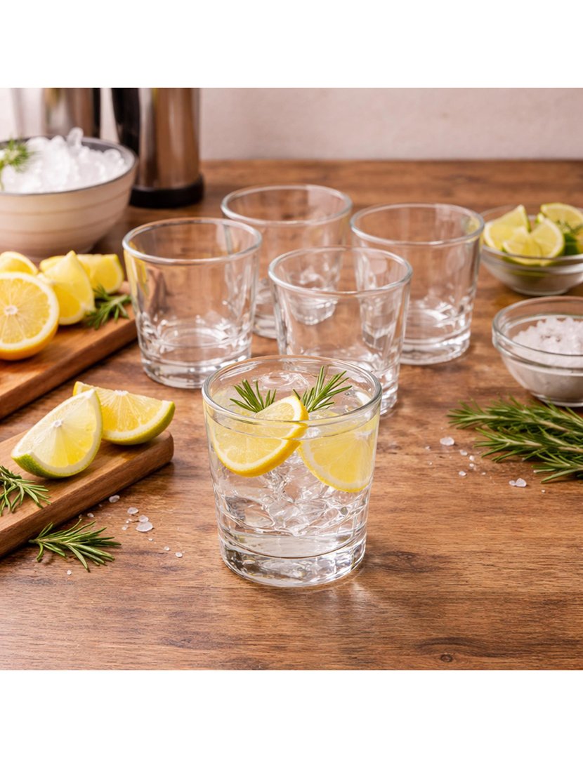 Conjunto de 6 copos de vidro 256ml
