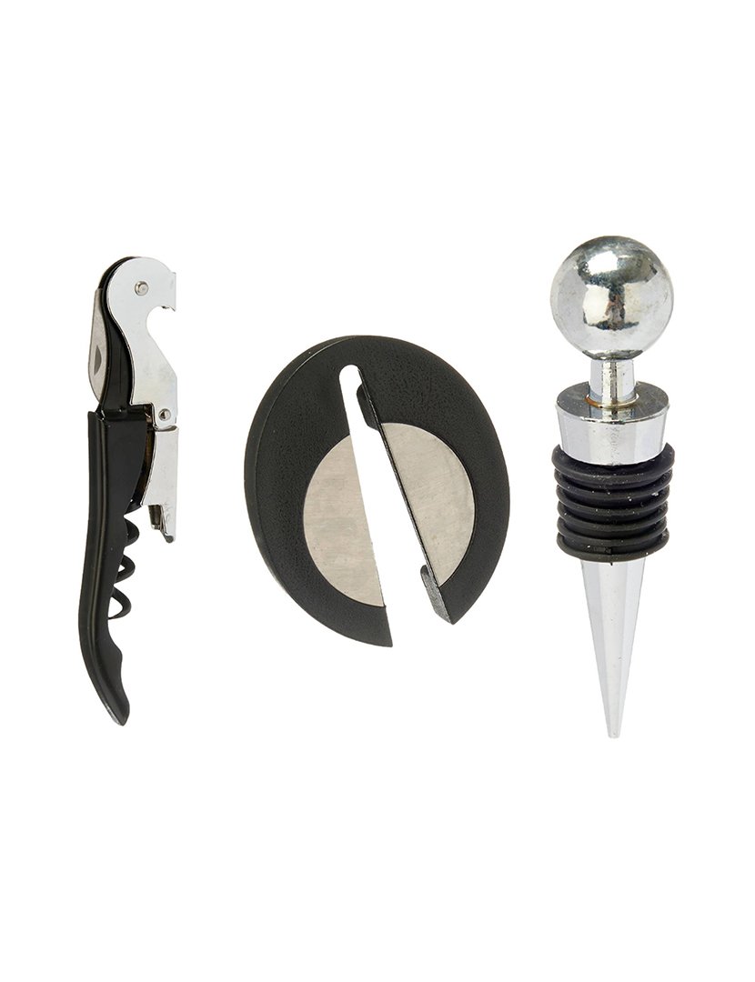 Conjunto de 3 utensílios para vinho coleção Kinvara