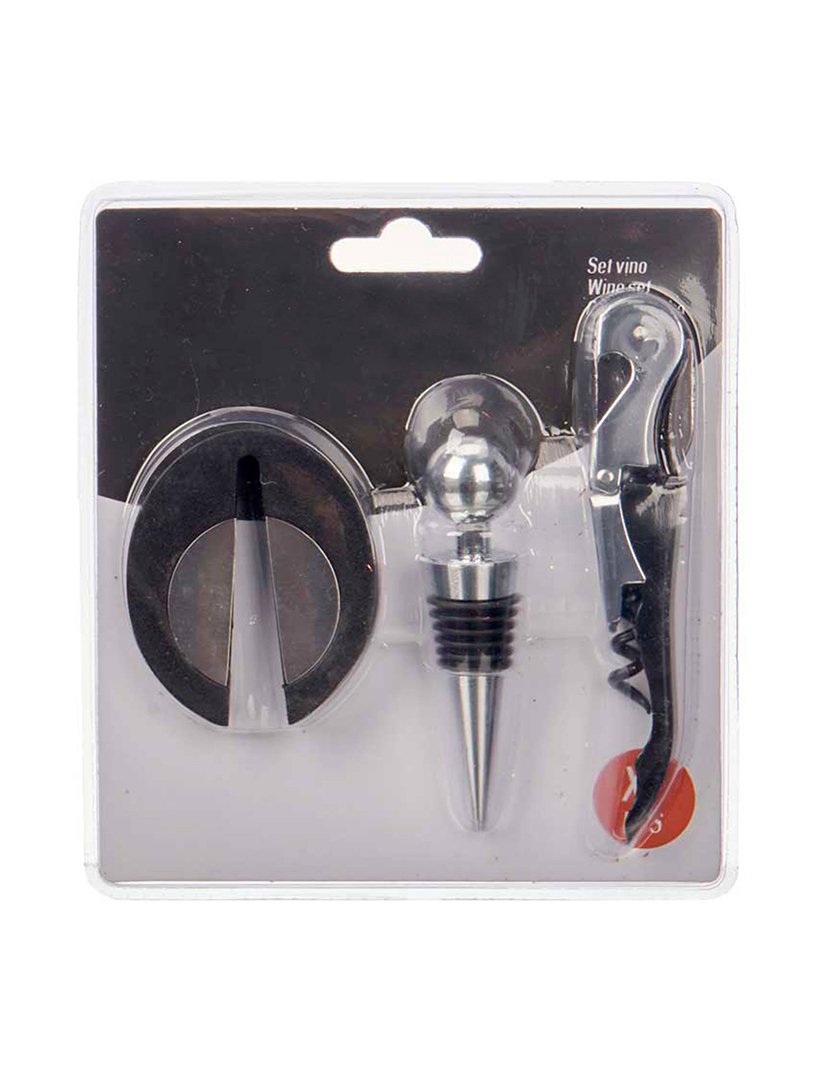 Conjunto de 3 utensílios para vinho coleção Kinvara