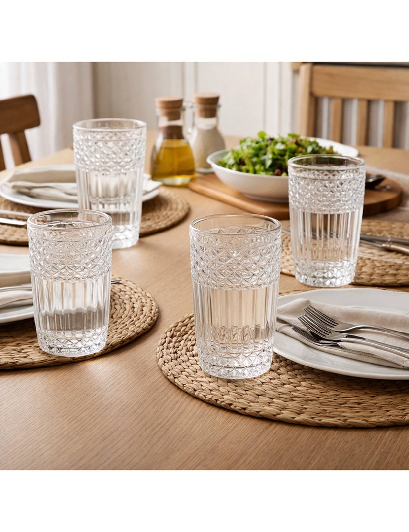 Conjunto de 4 copos de vidro 380ml