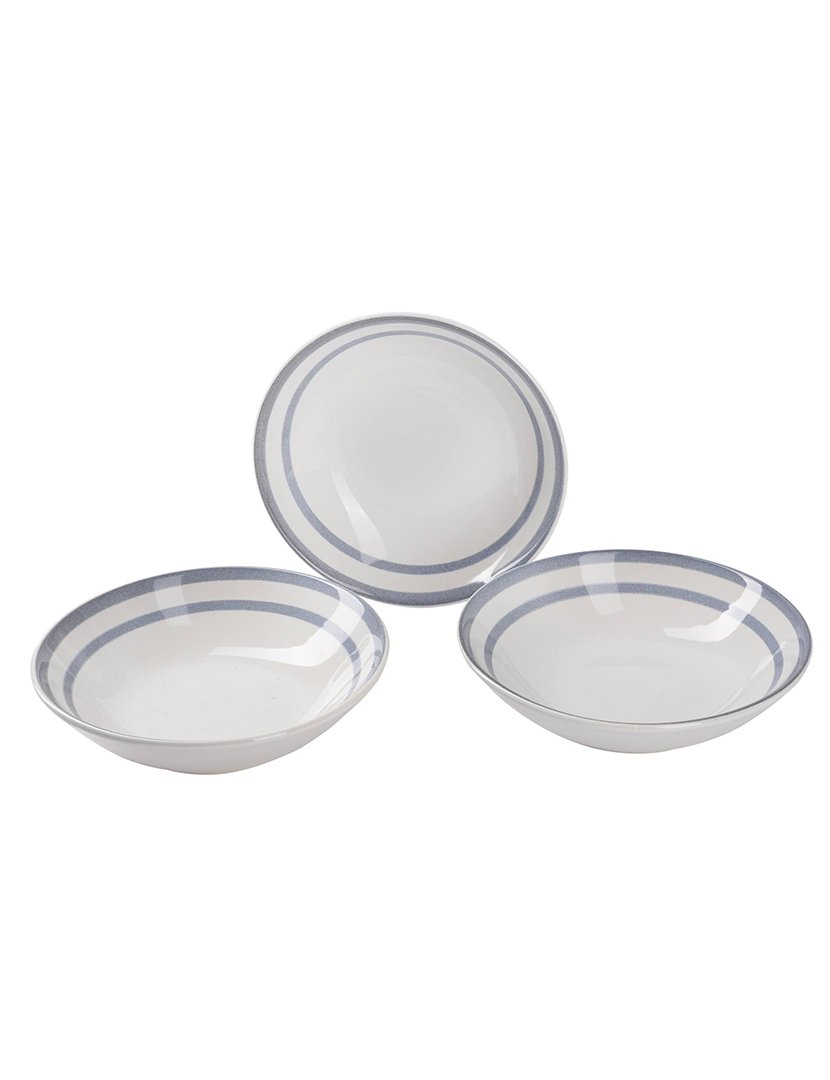 Conjunto de 3 pratos fundos 20cm