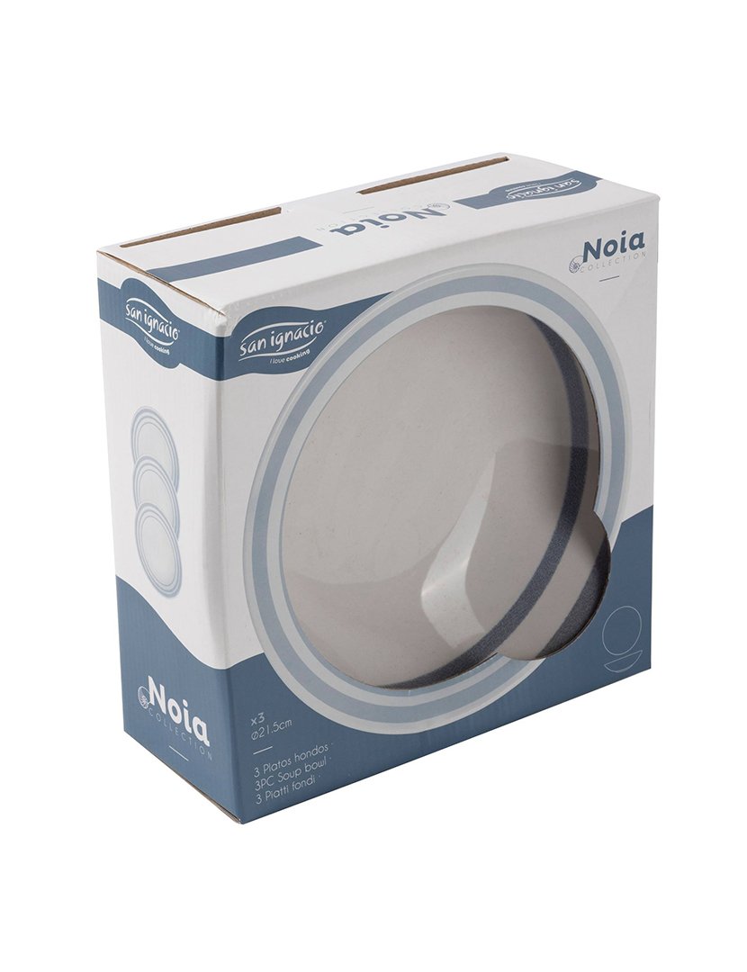 Conjunto de 3 pratos fundos 20cm