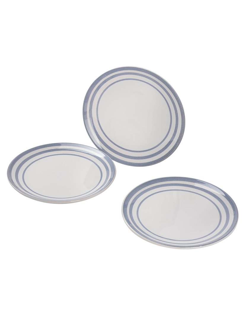 Conjunto de 3 pratos de sobremesa 19cm 