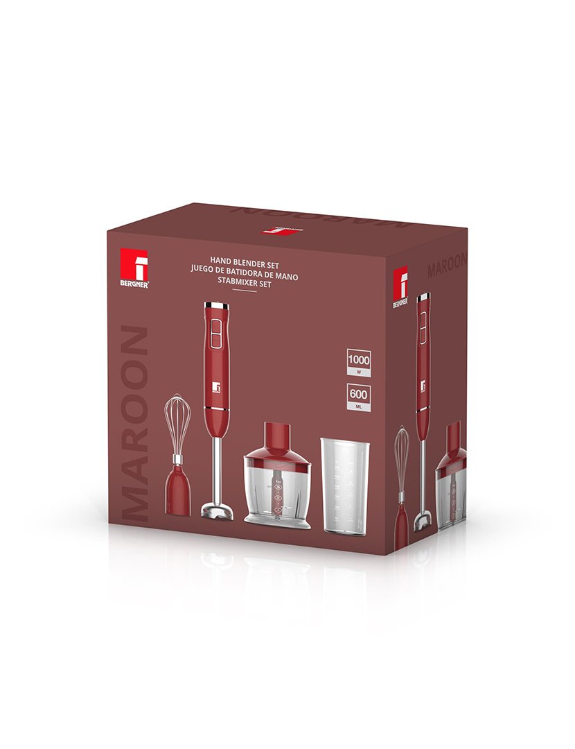 Liquidificador de mão Maroon 1000W 600ml