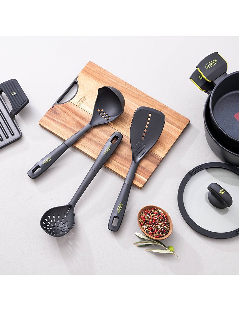 Conjunto de 3 utensílios de cozinha em nylon