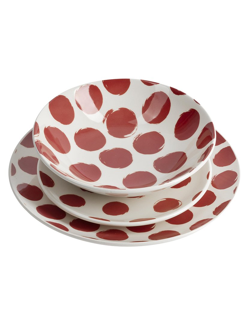 Conjunto de jantar de cerâmica com 12 peças Dots La Maison